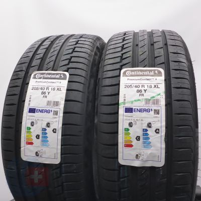 4. Opony 205/40 R18 4x CONTINENTAL 86Y XL PremiumCoontact 6 Letnie 2022 