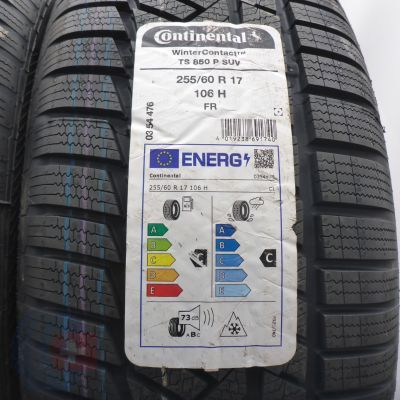 2. Opony 255/60 R17 4x CONTINENTAL 106H WinterContact Ts850P SUV Zimowe 2024 Nieużywane