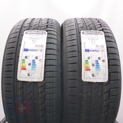 Opony 215/50 R17 2x CONTINENTAL 91Y PremiumContact 6 Letnie 2023
