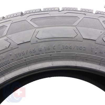 4. Opony 195/65 R16C 2x CONTINENTAL 104/102T VanContact Winter Zimowe 2023 Jak Nowe Nieużywane 