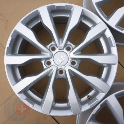 3. 4x Alufelgi 17 HYUNDAI 5x114,3 7J Et50 Kona i30 Santa Fe III / IV Tucson iX35 TPMS