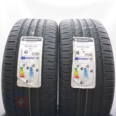 4. Opony 225/40 R18 4x CONTINENTAL 92Y XL BMW EcoContact6 Letnie 2023, 2024 Nieużywane