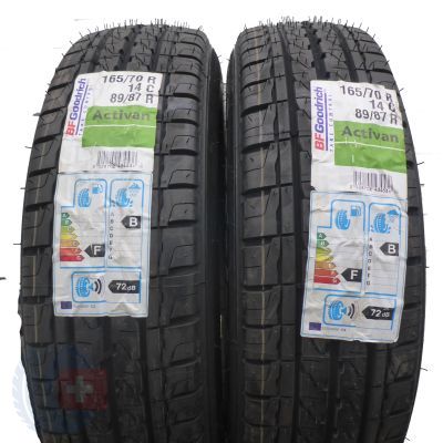 2 x BF GOODRICH 165/70 R14 C 89/87R Activan Lato 2017