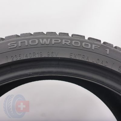 7. Opony 235/40 R19 2x NOKIAN 96V XL Snowproof 1 Zimowe 2023 7,2mm