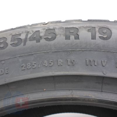 5. Opony 285/45 R19 2x CONTINENTAL 111V XL WinterContact TS850P Zimowe 2022 Nieużywane 