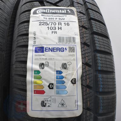 3. Opony 225/70 R16 4x CONTINENTAL 103H WinterContact TS 850 P SUV 2022 Zimowe 