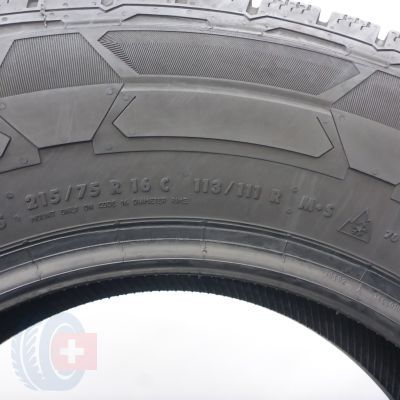 8. Opony 215/75 R16C 2x CONTINENTAL 113/111R VanContact Winter Zimowe 2017 7mm