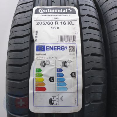3. Opony 205/60 R16 4x CONTINENTAL 96V XL ContiPremiumContact 5 RFT BMW Letnie 2023/24 