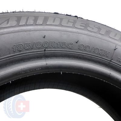 8. 4 x BRIDGESTONE 195/60 R16 C 99/97H Turanza ER30C Lato 2016 