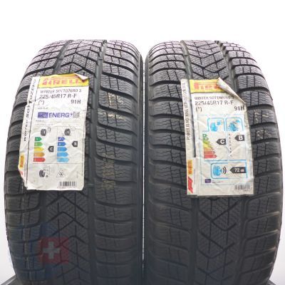 4. Opony 225/45 R17 4x PIRELLI 91H Winter Sottozero 3 RFT Zimowe 2020/21/22