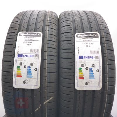 Opony 215/55 R17 2x CONTINENTAL 94V EcoContact 6 Seal Letnie 2025 Nieużywane