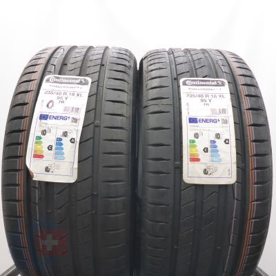 4. Opony 235/40 R18 4x CONTINENTAL 95Y XL PremiumContact 7 Letnie 2023 