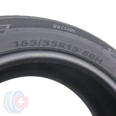 6. 4 x KUMHO 185/55 R15 86H EcoWing ES01 Lato 2022 Jak Nowe