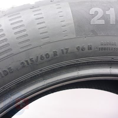 4. Opony 215/60 R17 2x CONTINENTAL 96H ContiEcoContact 5 Letnie 2016 6,8-7mm