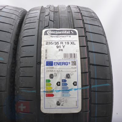 2. Opony 235/35 R19 2x CONTINENTAL 91Y XL SportContact 6 BMW Letnie 2022 