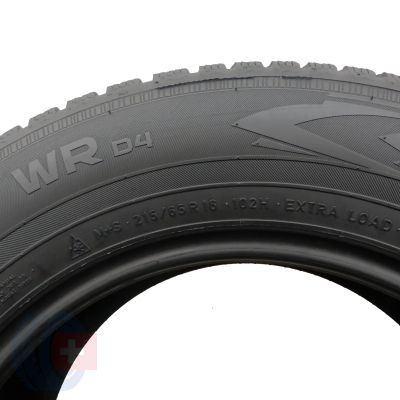 5. 4 x NOKIAN 215/65 R16 102H XL WR D4 Zima 6-7mm 