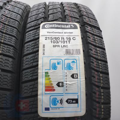 2. Opony 215/60 R16C 2x CONTINENTAL 103/101T VanContact Winter Zimowe 2019