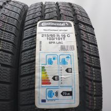 2. Opony 215/60 R16C 2x CONTINENTAL 103/101T VanContact Winter Zimowe 2019