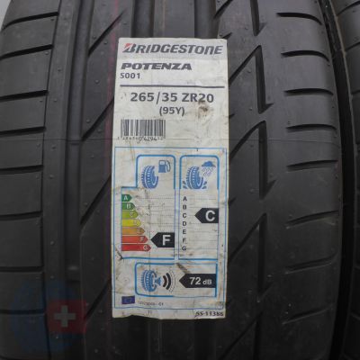 2. 2 x BRIDGESTONE 265/35 ZR20 95Y Potenza S001 Lato 2014 Nieużywane