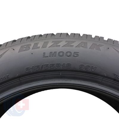 5. 2 x BRIDGESTONE 215/55 R18 99V XL Blizzak LM005 Zima 2020/22 7,5-8mm