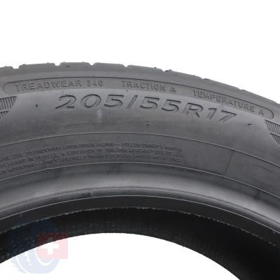5. 2 x DUNLOP 205/55 R17 95V XL SportbluResponse Lato 2017 Jak Nowe