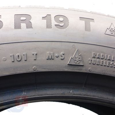 2. Opony 235/55 R19 2x CONTINENTAL 101T WinterContact TS850P Seal Zimowe 2022 Jak Nowe 7,2mm