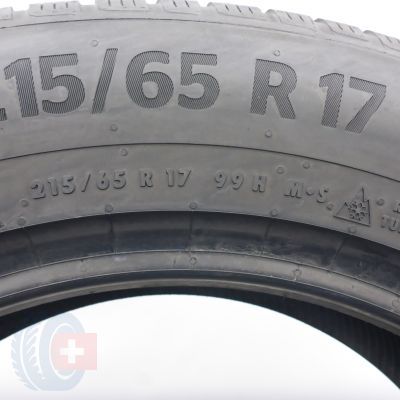 5. Opony 215/65 R17 2x CONTINENTAL 99H WinterContact Ts870 P Zimowe 6,8-7mm 2023