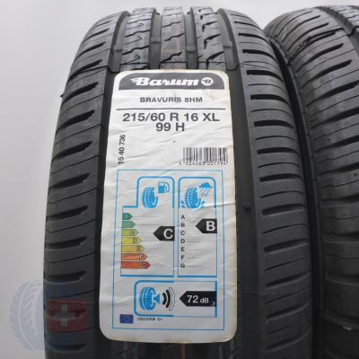 2. Opony 215/60 R16 2x BARUM 99H XL Bravuris 5HM Letnie 2018
