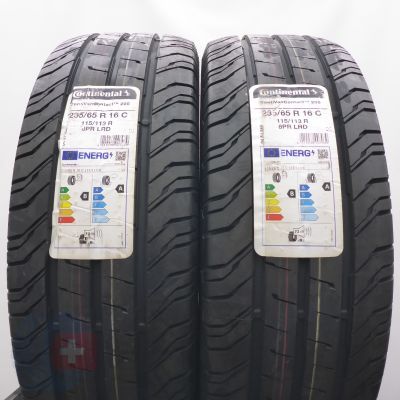4. Opony 235/65 R16C 4x CONTINENTAL 115/113R ContiVanContact 200 Letnie 2018/21