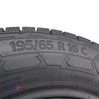 4. 2 x CONTINENTAL 195/65 R16C 104/102T VanContact Winter Zima 2016 10mm
