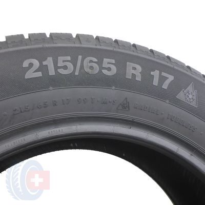 4. 2 x CONTINENTAL 215/65 R17 99T ContiWinterContact T S830 P Zima 2017 6,8 ; 7mm
