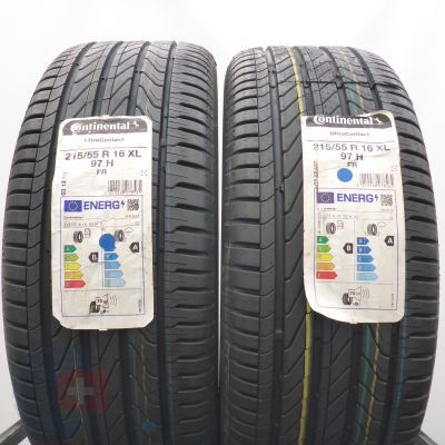 4. Opony 215/55 R16 4x CONTINENTAL 97H XL UltraContact Letnie 2023 