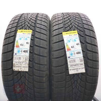 3. Opony 245/50 R18 4x DUNLOP 104V XL SP Winter Sport 4D RFT M0E EXT Zimowe 2018  