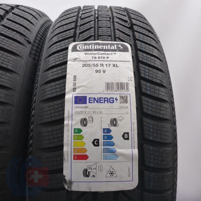 2. Opony 205/55 R17 2x CONTINENTAL 95V XL WinterContact TS 870 P Zimowe 2025