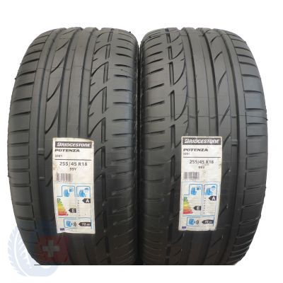 4. 4 x BRIDGESTONE 255/45 R18 99Y Potenza S001 Lato 2017 Jak Nowe