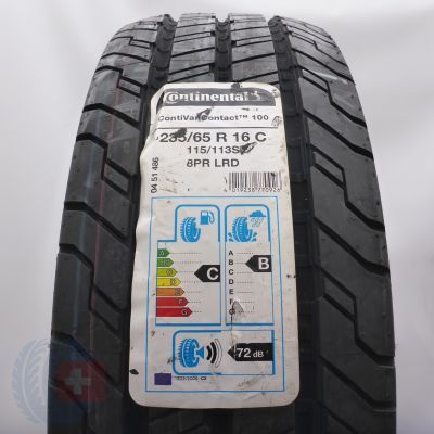 Opona 235/65 R16C 1x CONTINENTAL 115/113S ContiVanContact 100 Letnia 2021 Nieużywana