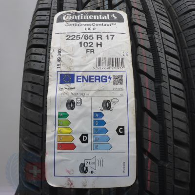 2. Opony 225/65 R17 4x CONTINENTAL 102H ContiCrossContact LX2 Letnie M+S 2022 Nieużywane