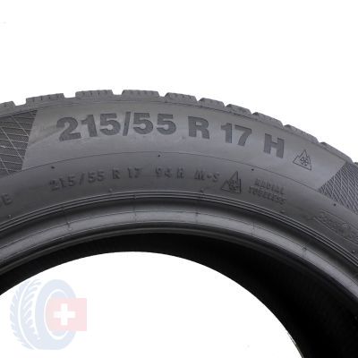 6. 2 x CONTINENTAL 215/55 R17 94H WinterContact TS 850 P Zima 6-6.5mm