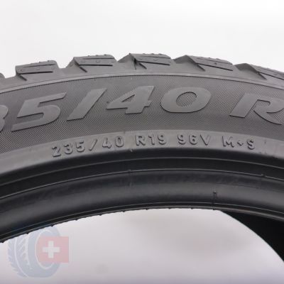 6. Opony 235/40 R19 4x PIRELLI 96V XL T0 Sottozero 3 Winter PNCS Zimowe 2022 6,7-7,7mm