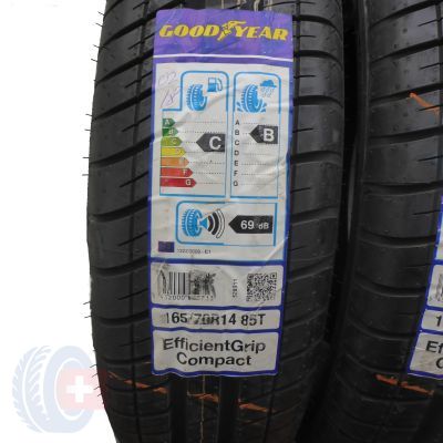 2. 2 x GOODYEAR 165/70 R14 85T XL EfficientGrip Compact Lato 2018 Jak Nowe Nieużywane 