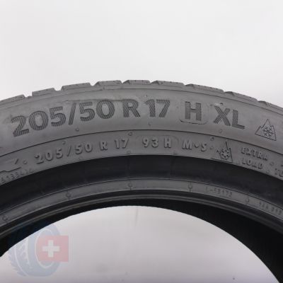 5. Opony 205/50 R17 2x CONTINENTAL 93H XL WinterContact TS870P Zimowe 2023 6,8mm