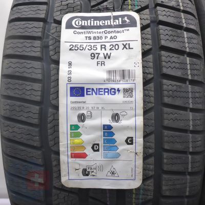 3. Opony 255/35 R20 2x CONTINENTAL 97W XL AO ContiWinterContact Ts830P Zimowe 2022 Nieużywane