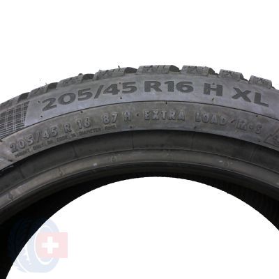 4. Opony 205/45 R16 2x CONTINENTAL 87H XL WinterContact TS860 Zimowe 2021 Jak Nowe Nieużywane