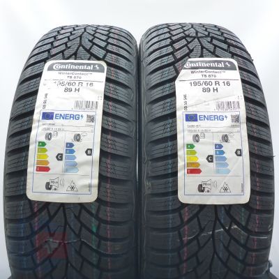 4. Opony 195/60 R16 4x CONTINENTAL 89H WinterContact TS 870 Zimowe 2023 