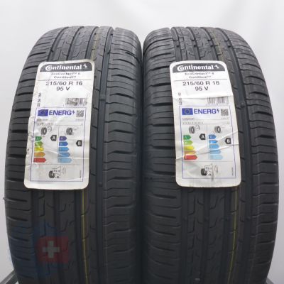 4. Opony 215/60 R16 4x CONTINENTAL 95V EcoContact 6 SEAL Letnie 2023