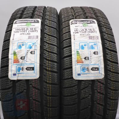 3. Opony 195/65 R16C 4x CONTINENTAL 104/102T VanContact Winter Zimowe 2019Nieużywane 