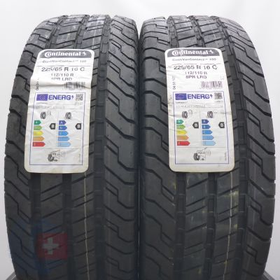 Opony 225/65 R16C 2x CONTINENTAL 112/110R ContiVanContact 100 Letnie 2022 