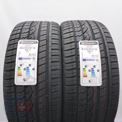 4. Opony 265/40 R21 4x CONTINENTAL 105Y XL CrossContact UHP MO Letnie 2023 Nieużywane