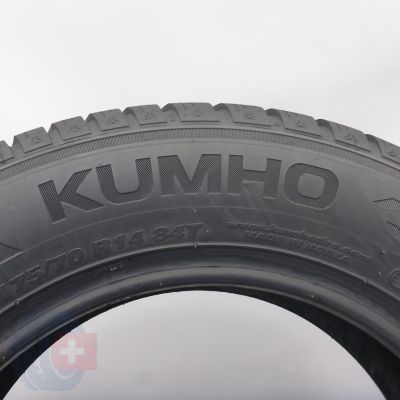6. Opony 175/70 R14 2x KUMHO 84T WinterCraft Zimowe 2024 7,8mm
