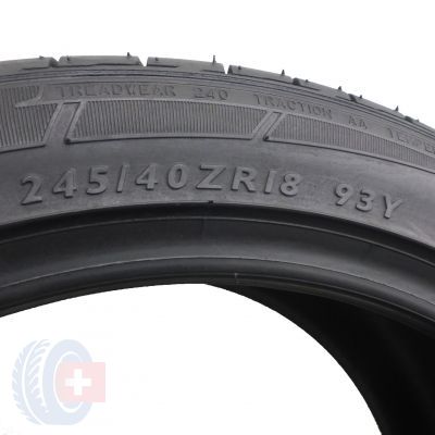4. 1 x DUNLOP 245/40 R18 93Y SP Sport Maxx lato DOT13 